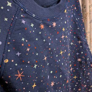 Hanna Andersson french terry sweatshirt and sweatpants in navy, size 10